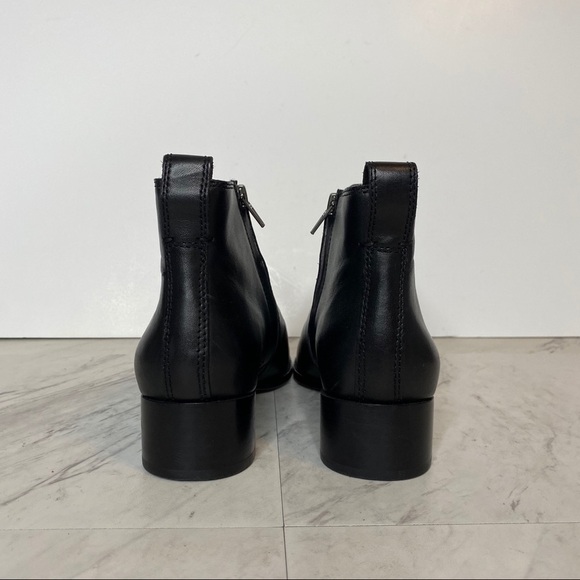 New! Madewell Camden Black Leather Ankle Bootie 7.5 - Picture 3 of 15